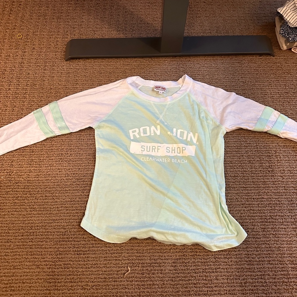 Ron Jon surf shop size large long sleeve shirt, good shape.